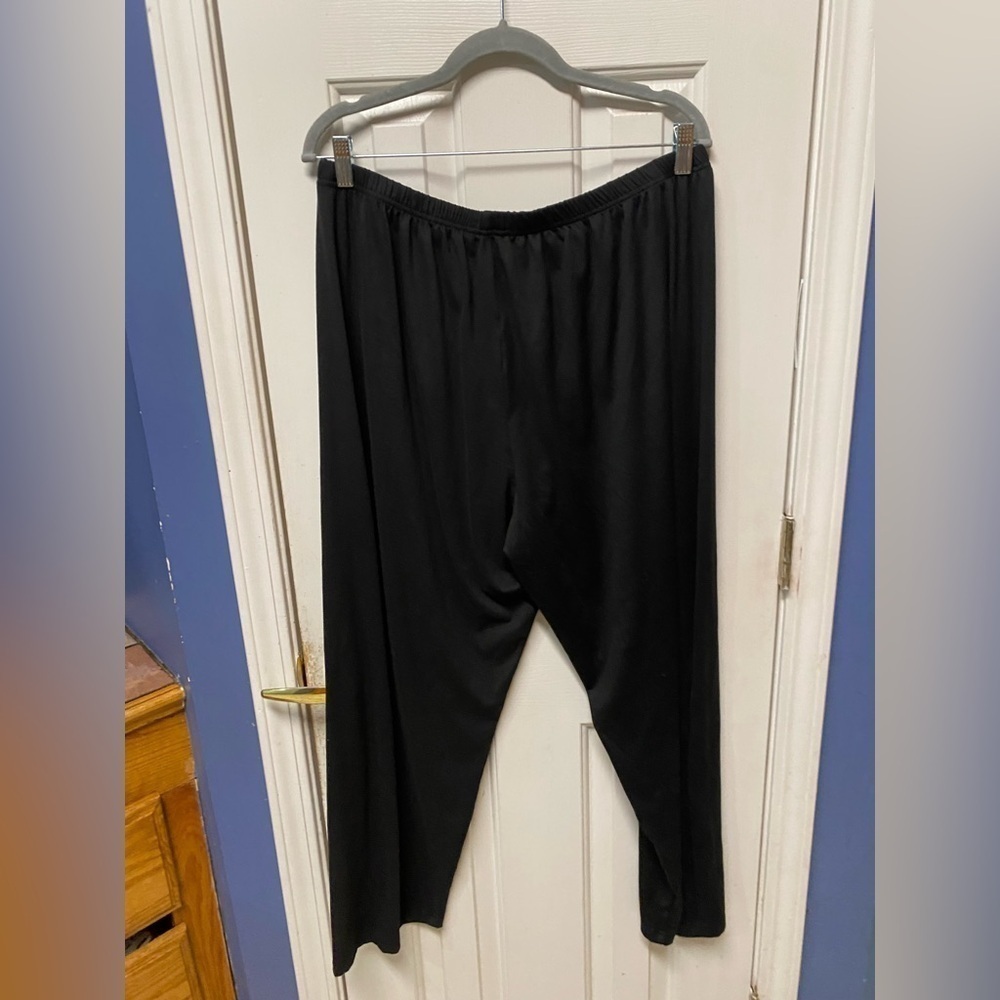 Women’s Plus Size Casual Lounge Set “Blessed” on pants and top 3X black - Picture 4 of 13